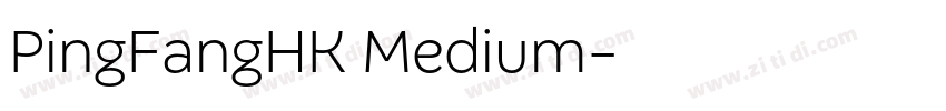 PingFangHK Medium字体转换
